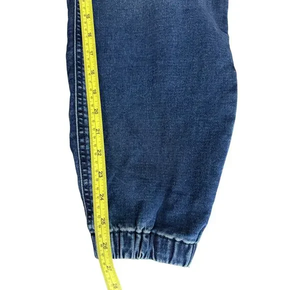 NWT J.Crew Utility Jogger Jeans Signature Stretch Maison Blue Wash Size 28